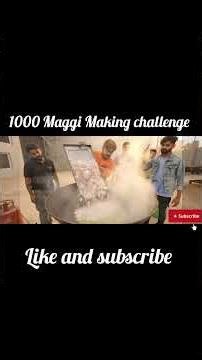 #1000 Maggi Challenge: Can We Cook This Much Noodles in One Pan? #shorts