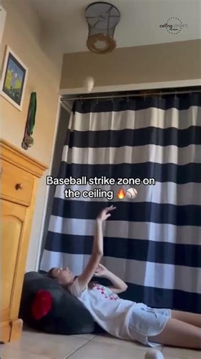 Baseball strike zone on the ceiling... (ceiling SPORT)