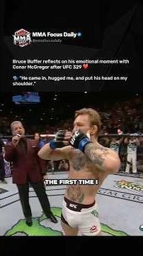 Bruce Buffer says Conor McGregor shared an emotional moment with him after UFC 329 💔