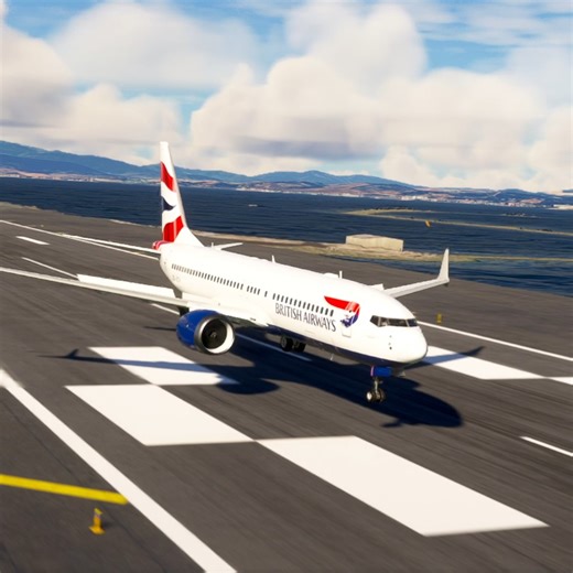 Hard Landing Boeing 737 At Airport | STRIX