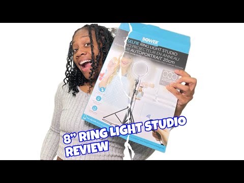 Bower 8” Selfie Ring Light Studio| Unboxing + Set up + Review