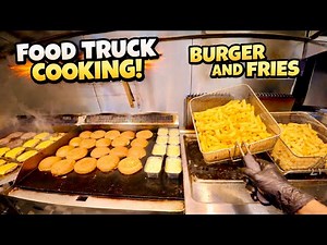 POV: Nonstop Burger & Fries Rush in Foodtruck – No Breaks 🍔🍟