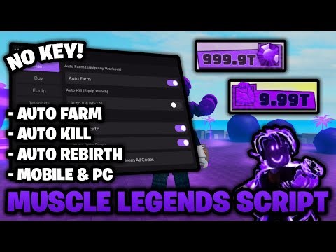 *NO KEY* 💪 Muscle Legends Script - Auto Farm, Auto Kill & Auto Rebirth! (Mobile & PC)