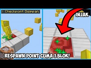 KALIAN WAJIB BIKIN INI UNTUK MAP PARKOUR‼️ Cara Membuat CHECKPOINT/ RESPAWN POINT di Minecraft.
