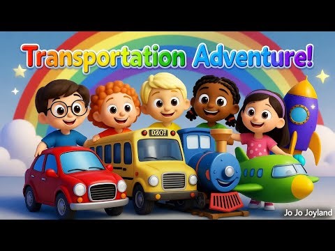 Transportation Adventure 🚗🚂✈️ | Fun Kids Nursery Rhyme | Sing Along Travel Song