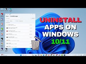 How to Uninstall Programs in Windows 10/11 - Uninstall Apps on Windows 10/11