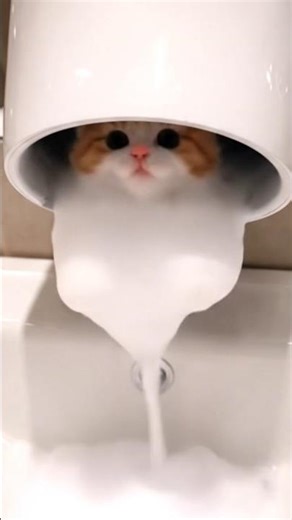 Cutest Hand Dryer Surprise Ever 🐱