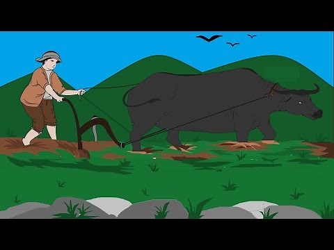 HOW TO DRAW FILIPINO FARMER CULTIVATING THE SOIL USING CARABAO | ARTSMALOU