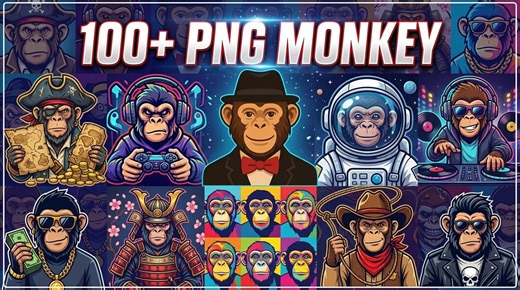 100+ Monkey PNG Bundle, Monkey Clipart PNG, Funny Cartoon Monkey, Sublimation Files, Instant Digital Download - Etsy