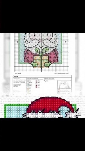 🎅 Santa Claus - Free Easy Cross Stitch Pattern Christmas PDF