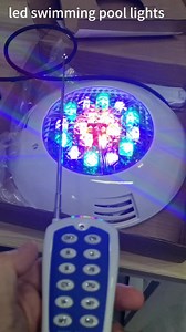 RF Wireless Remote Control LED Pool Lights Waterproof IP68 Wall-Mounted Spotlight AC12V Cross-Border Special for Swimming Pools
