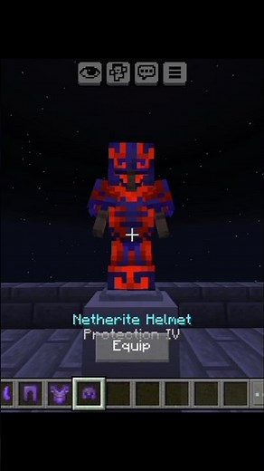 "Red Demon" armor trim combination in Minecraft.