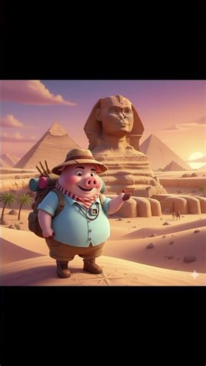 Le cochon voyageur découvre… les pyramides d’Égypte !