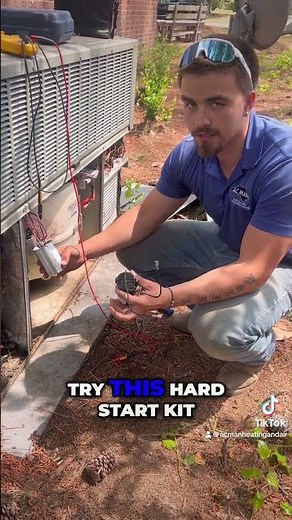 Hard Start Kit on a Trane Compressor