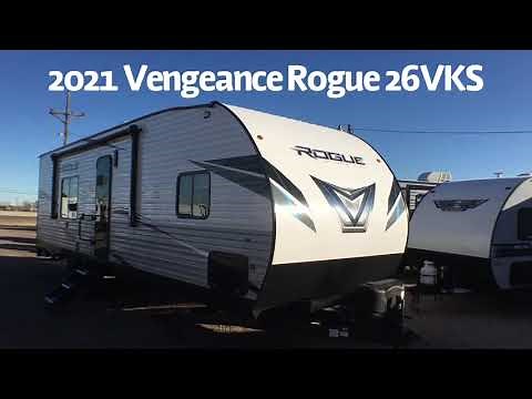 2021 Forest River Vengeance Rogue 26VKS Travel Trailer Toy Hauler