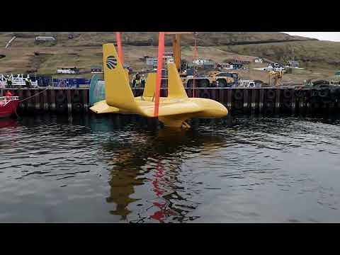 First launch of tidal energy kite Dragon 12
