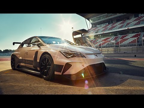 The CUPRA e-Racer at the Barcelona - Catalunya Circuit