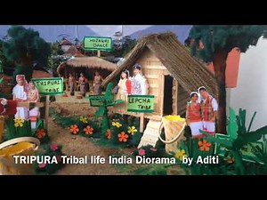 India Tripura tribe Diorama