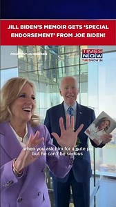 Jill Biden Shares Heartwarming Video Of Joe Biden Endorsing Her Memoir 'View From The East Wing’