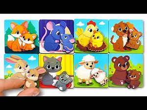 Baby Animals Puzzle Adventure 🐾🐣 Find and Match the Babies