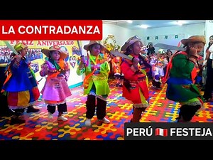 LA CONTRADANZA 🇵🇪 Danza típica de Huamachuco - La Libertad 🎺🥁 Niños bailando