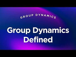 Group Dynamics Defined - Group Dynamics Lecture 1.4