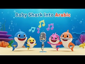 Baby Shark Song in Arabic | Kids Songs & Nursery Rhymes | أغنية بيبي شارك