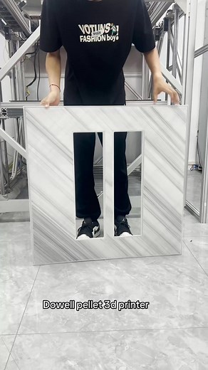 3D printed panels with Dowell pellet 3D printer , marble-like surface. #3dprinting #3dprinter #3dprintingtiktok #panel #pellet #pelletmachine #mold #mould #3dprintinglife #dowell3dprinter #dowell3d #large3dprinter #big3Dprinter #huge3dprinter #foryou