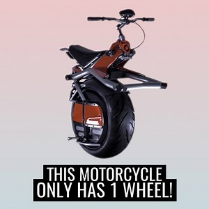 This single-wheeled "motorbike" is self balancing | UNILAD Tech