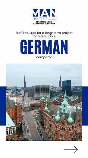 🌍 Exciting Job Opportunities in Germany! Are you ready to take the next step in your career? Spectrum Lines Manpower Solutions is hiring staff for a long-term project with a reputable German company. 📌 Available Positions: ✔️ Fiber Optics Qualified: 5 positions (💶 Salary: €2200) ✔️ Fiber Optics Unqualified: 2 positions (💶 Salary: €1700) ✔️ Small Bulldozer Operator: 1 position (💶 Salary: €2200) ✔️ Paver Installer: 5 positions (💶 Salary: €2200) 📋 Requirements: For fiber optics (qualified): 