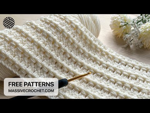 SUPER EASY & FAST Crochet Pattern for Beginners! ⚡️ 😍 LOVELY Crochet Stitch for Blanket, Bag & Hat