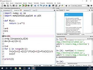 Integración numérica, fórmulas de Newton Cotes y Regla del Trapecio en Python