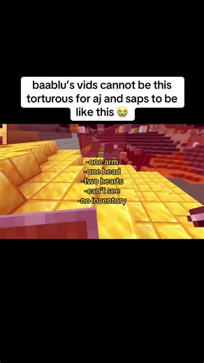 “no i need you” ok but the entire thing was really funny i’ll post one more clip from this vid #saparata #baablu #ajthebold #mcyt #minecraft