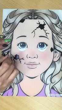 Halloween Face Paint you can do at home ready for trick or treating w...