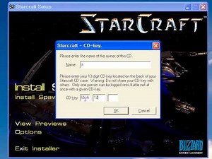 starcraft1 install