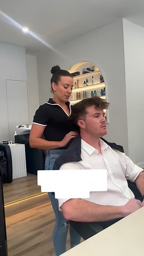 Cape Prank // How many capes can @kaylaparlour_o put on her client before he notices? 😂 #capeprank #hair #hairsalon #hairsalonprank #parlouro #behindthechair #orangenswhairsalon #hairfun | Parlour O