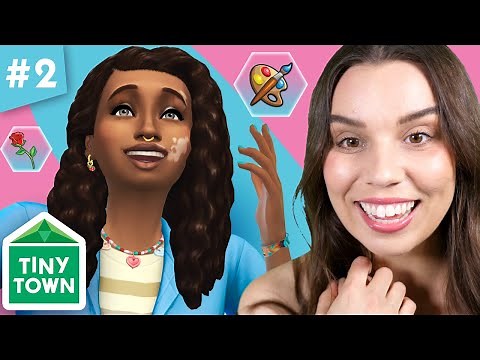 Building our first Tiny House! 🏠 Sims 4 TINY TOWN 💙 Blue #2