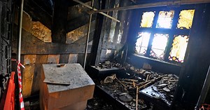 Watch: First tour inside Wythenshawe Hall shows the devastation caused by fire
