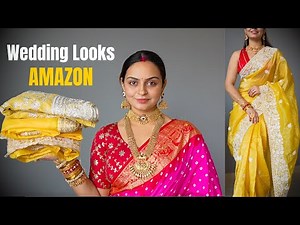 Wedding Function Sarees | AMAZON Wedding looks