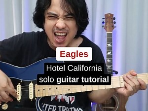 50K views · 1.7K reactions | solo guitar tutorial (Pareng Don sa electric) ng kantang Hotel California by Eagles Tablature included | Pareng Don | Facebook