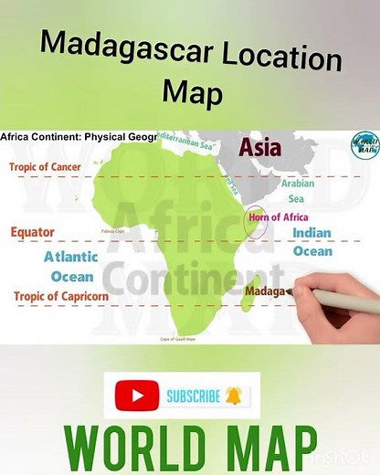 Madagascar Location Map, Map of Madagascar, Madagascar Map
