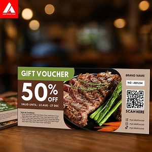 Editable Restaurant Gift Voucher Template: Food Business Marketing (printable Canva Design) - Etsy UK