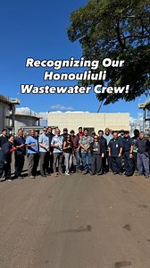 Our leadership team, Director Roger Babcock, Deputy Director Daniel Brieck, Wastewater Treatment & Disposal (WTD) Chief Danny Doan, and Assisant Chief Edmund Lung, visited the Honouliuli Wastewater Treatment Plant on Tuesday as part of our December appreciation tour. They joined the crew for lunch, talked story, and took time to recognize the critical work that keeps O’ahu’s wastewater system running smoothly every day. Congratulations to our Honouliuli Employees of the Year, Travisreis Lave & M