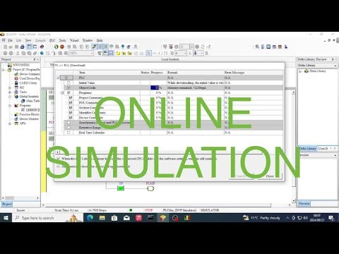 Lesson 4: ISPSOFT Online Simulation For PLC Delta DVP (invalid Drive/ COMMGR/ Upload/ Transfer)