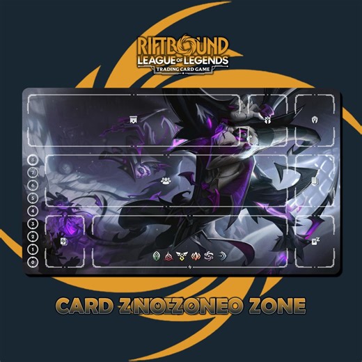 Fright Night Shaco Paymat Riftbound LOL - Trading Card Game - 24x14 Inches (600x350x2mm) Stitched Edges Protective Bag Included - Etsy