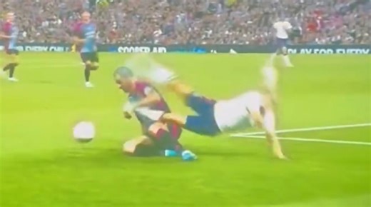 Il violento tackle di Bonucci contro una donna alla partita di beneficenza