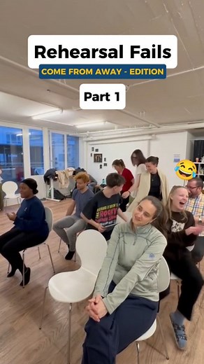 Pov: you have to run to the other side of the stage mid scene🥲😂 Rehearsal chaos of our pre-professional Musical production of Come From Away 🌎 March 2026 at Scala Basel! 🎭 #rehearsal #theatrelife #fail #funny #comefromaway #switzerland #basel #musicaltheatre | Page to Stage