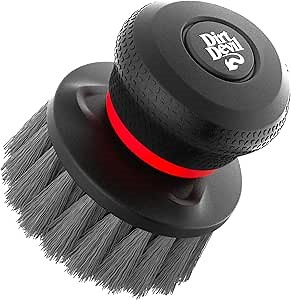 Dirt Devil Handheld Pommel Scrubbing Brush, 3.5", Includes Medium Bristle Head, Comfortable Ergonomic Grip, Interchangeable Brushes, Ideal for General Purpose Cleaning
