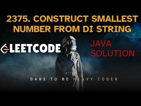 Construct Smallest Number From DI String | Easy Approaches | Leetcode 2375 | JAVA | Stack