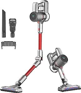 Cordless Vacuum Cleaner 190W Brushless Motor Cordless Stick Vacuum Cleaner, Up to 35mins Runtime, Lightweight Handheld Vacuum for Home Hard Floor Wood Floor Pet Hai